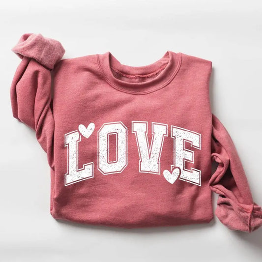 Retro Love Valentines Heart Sweatshirt